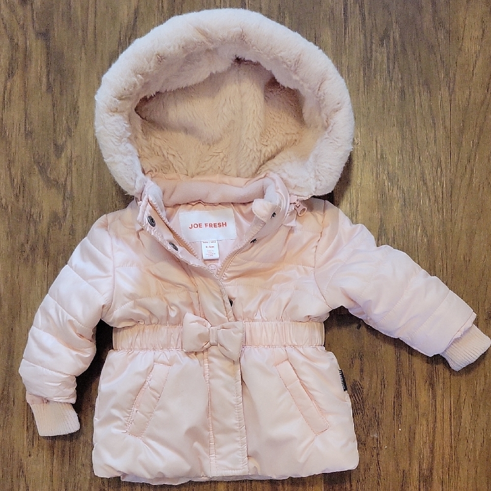 Joe Fresh Light Pink Baby Jacket with Hood